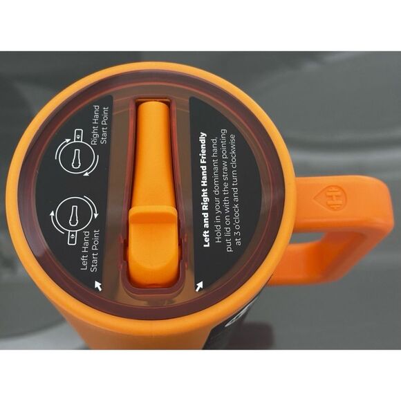 LIMITED EDITION HydroJug 40oz Traveler, TANGERINE - Picture 5 of 6